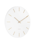 Karlsson wandklok Charm Small, wit, schuin aanzicht