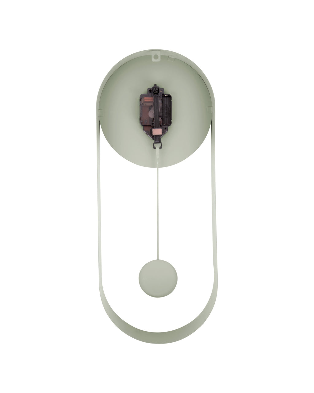 Karlsson wandklok Pendulum Charm, staal jungle groen, achterkant