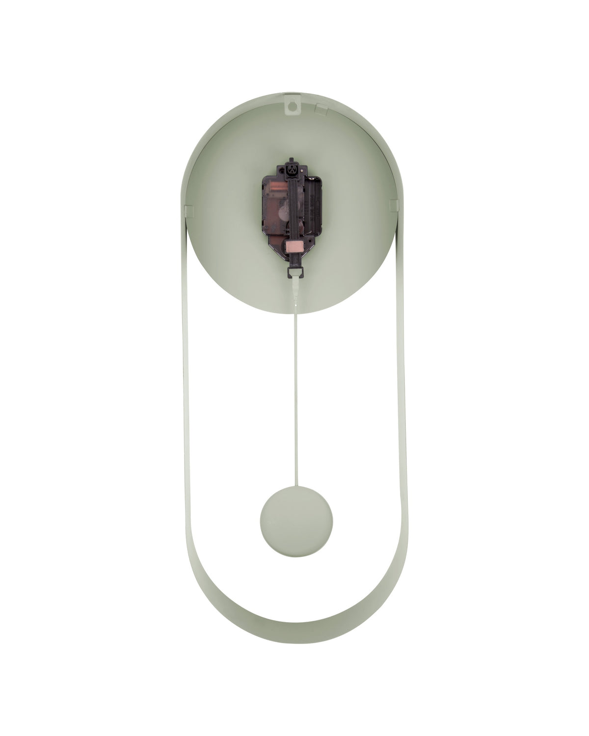 Karlsson wandklok Pendulum Charm, staal jungle groen, achterkant
