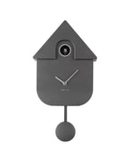 Karlsson koekoeksklok Modern Cuckoo, donkergrijs abs metallic, vooraanzicht