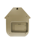 Karlsson koekoeksklok Modern Cuckoo, goud abs metallic, achterkant met batterijvak en ophangoog