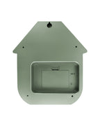Karlsson koekoeksklok Modern Cuckoo, jungle groen abs metallic, achterkant met batterijvak en ophangoog