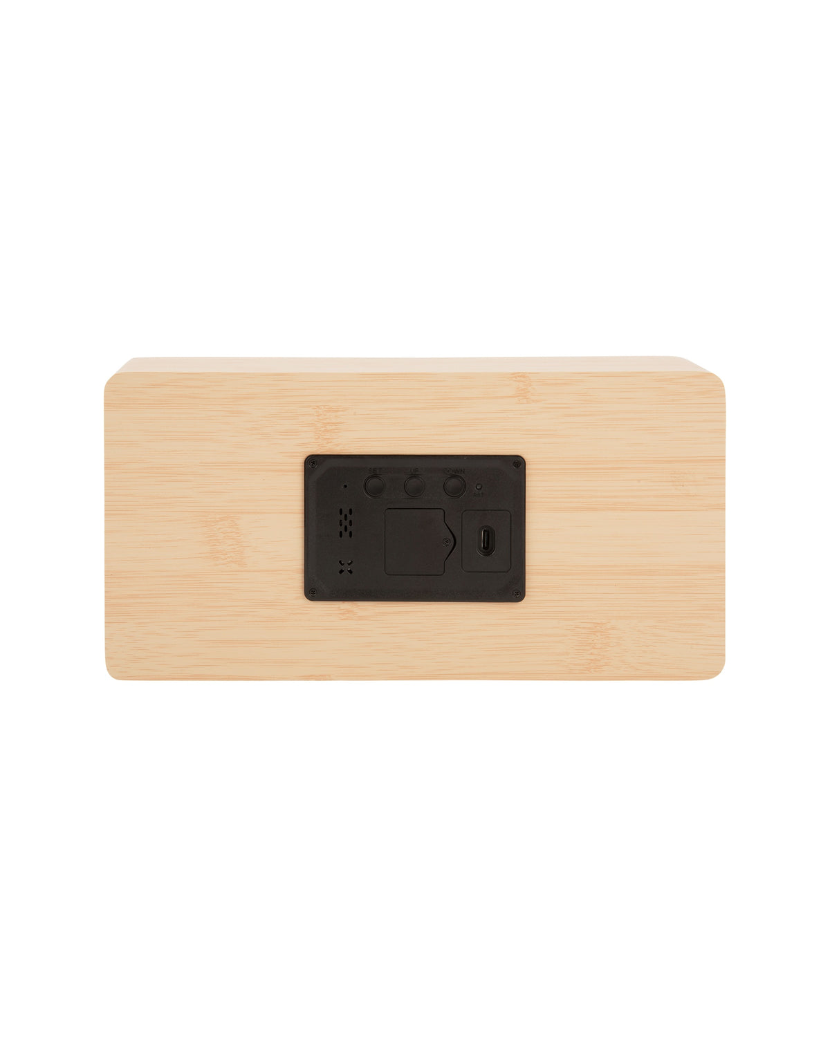 Karlsson tafelklok Boxed Led, licht hout fineer, achterkant