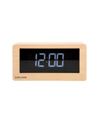 Karlsson tafelklok Boxed Led, licht hout fineer, vooraanzicht