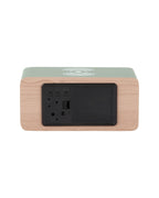 Karlsson wekker Block LED met draadloze oplader, jungle groen, achterkant