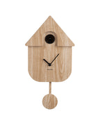 Karlsson koekoeksklok Modern Cuckoo, licht hout print, vooraanzicht