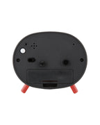 Karlsson wekker Cheeky Oval, zachtpaars, achterkant met knoppen en batterijvak