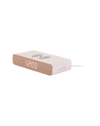 Karlsson wekker Retro Flat LED, wit, schuin aanzicht
