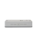 Karlsson wekker Audaz, wit, bovenkant met knoppen MODE, ALARM, SNOOZE/LIGHT, UP, DOWN