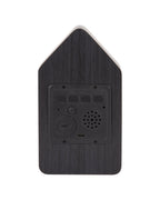 Karlsson wekker Cuckoo LED, zwart hout, achterkant