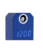 Karlsson wekker Cuckoo LED, blauw, detail: vogeltje in opening en display 12:00