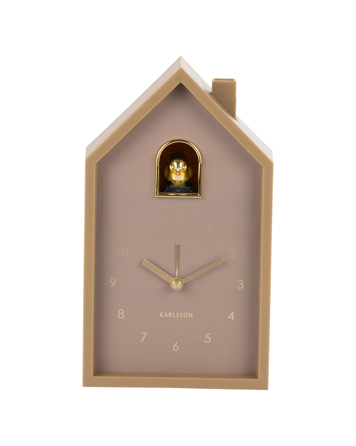 Karlsson wekker Modern Cuckoo Oro, bruin, vooraanzicht