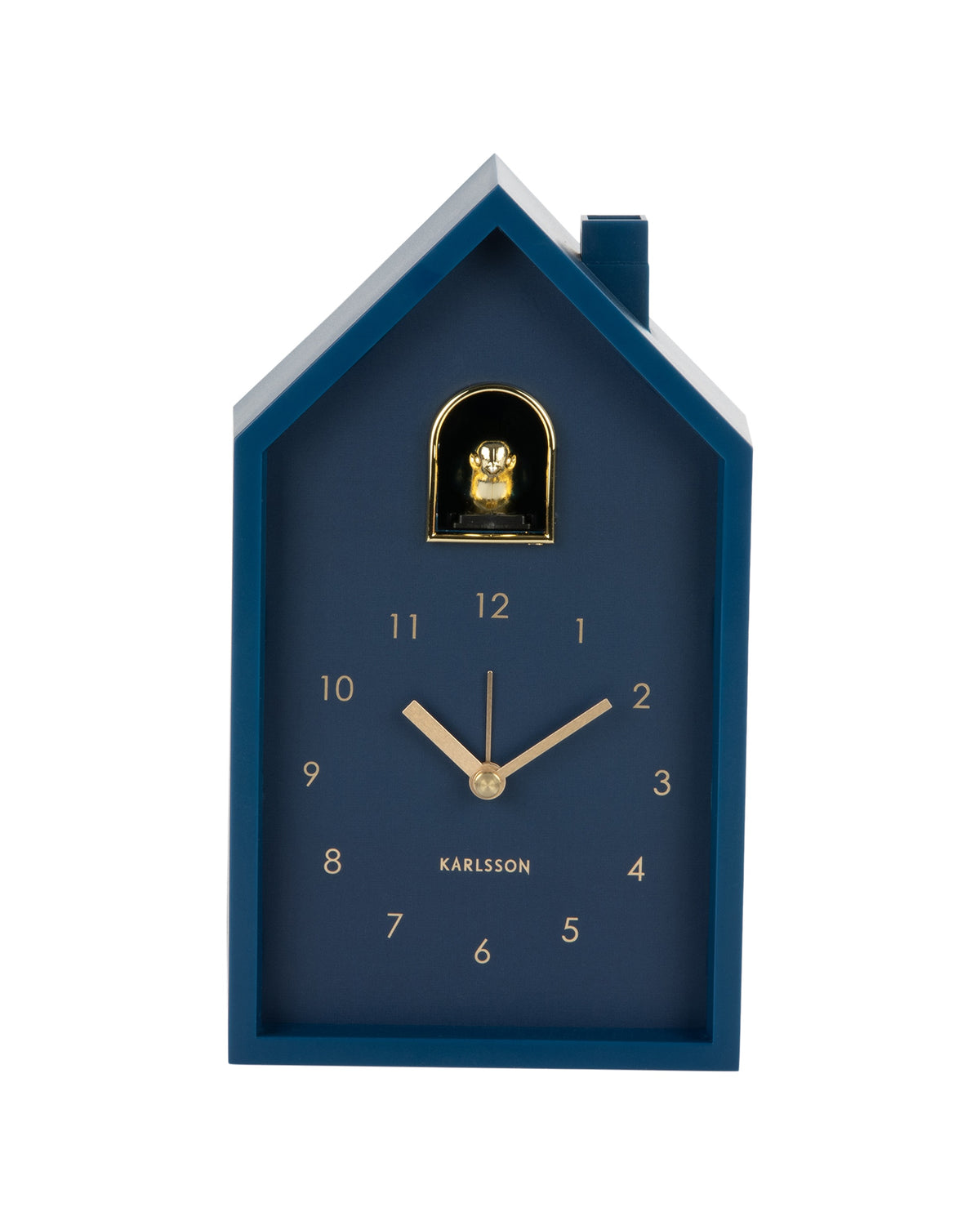 Karlsson wekker Modern Cuckoo Oro, blauw, vooraanzicht