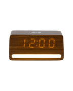 Karlsson wekker Retro LED, mokkabruin, vooraanzicht