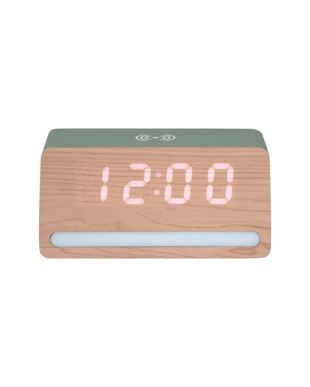 Karlsson wekker Retro LED, jungle groen, vooraanzicht