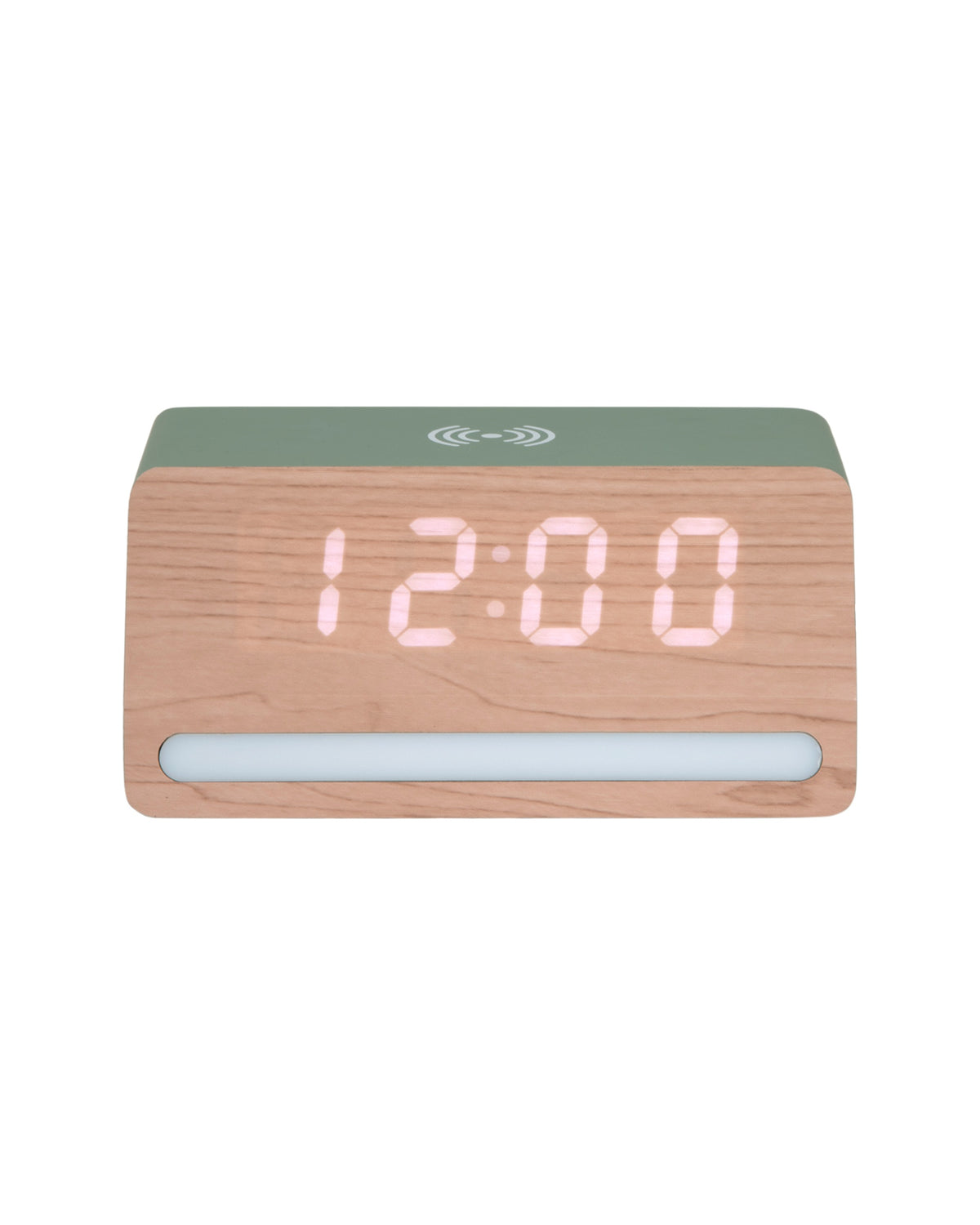 Karlsson wekker Retro LED, jungle groen, vooraanzicht