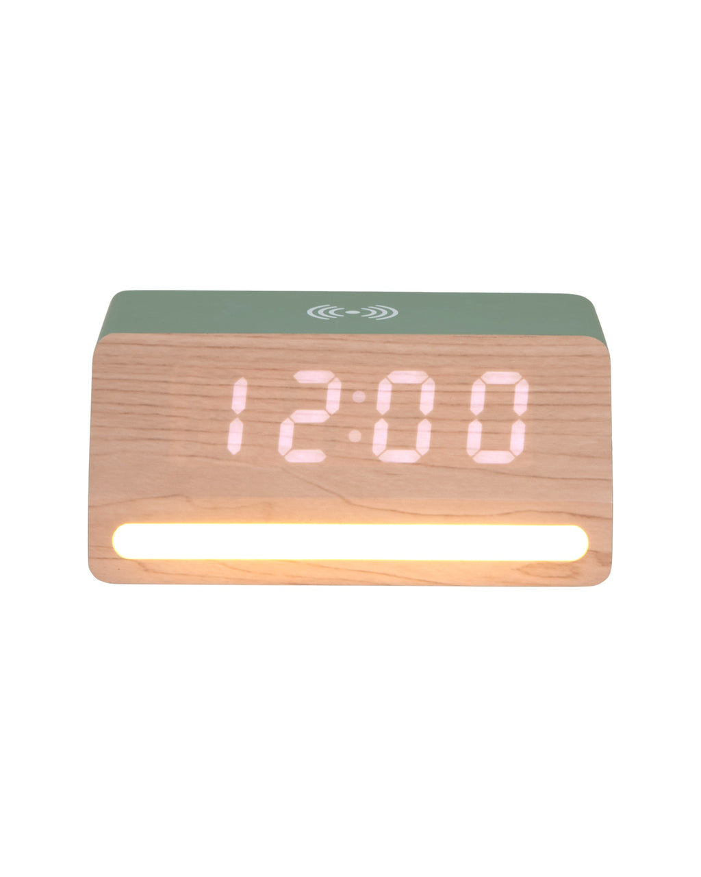 Karlsson wekker Retro LED, jungle groen, vooraanzicht