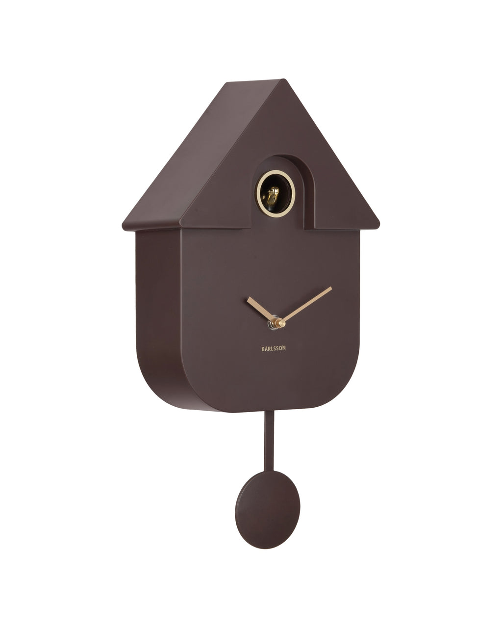 Karlsson koekoeksklok Modern Cuckoo Oro, bruin, schuin aanzicht