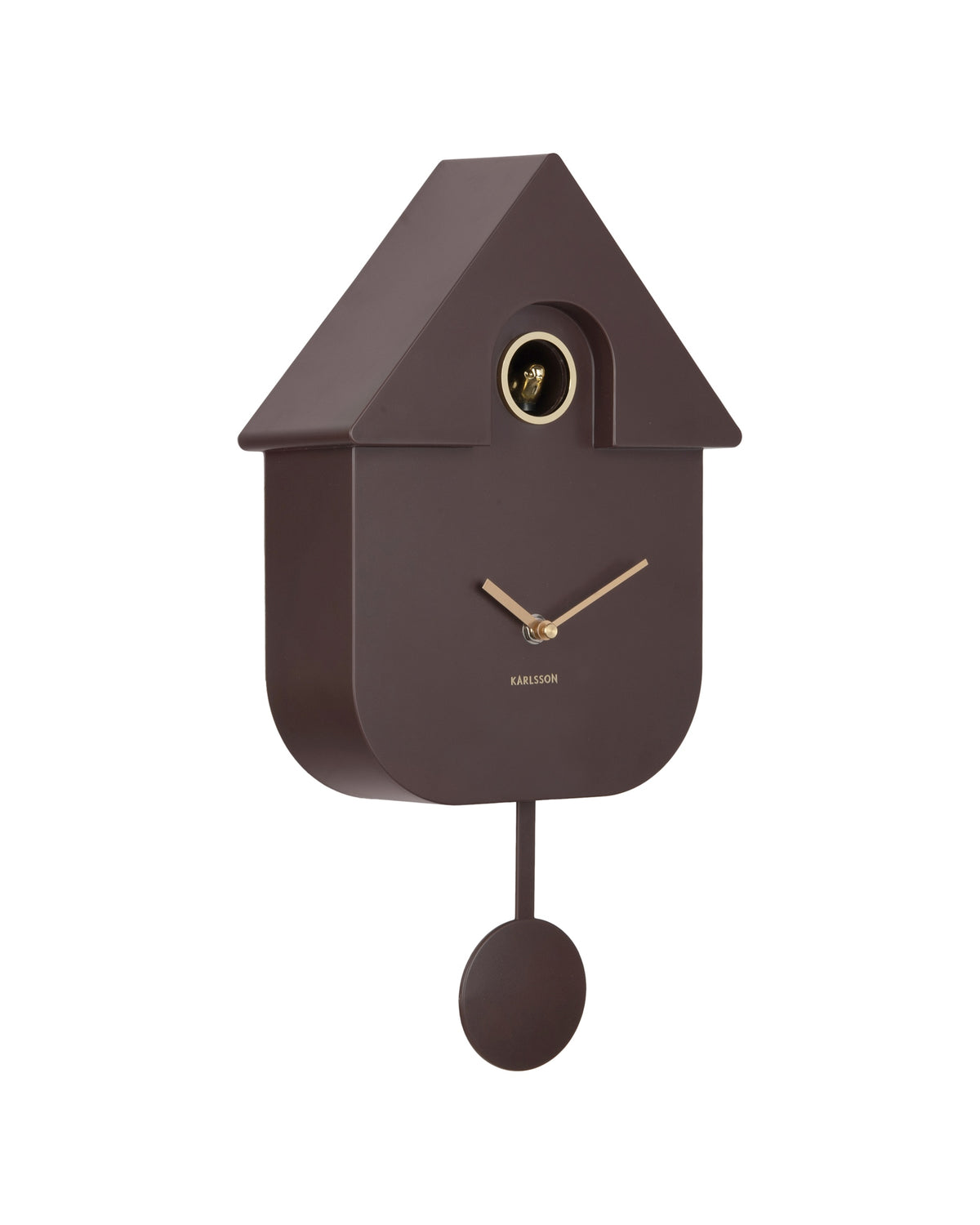 Karlsson koekoeksklok Modern Cuckoo Oro, bruin, schuin aanzicht