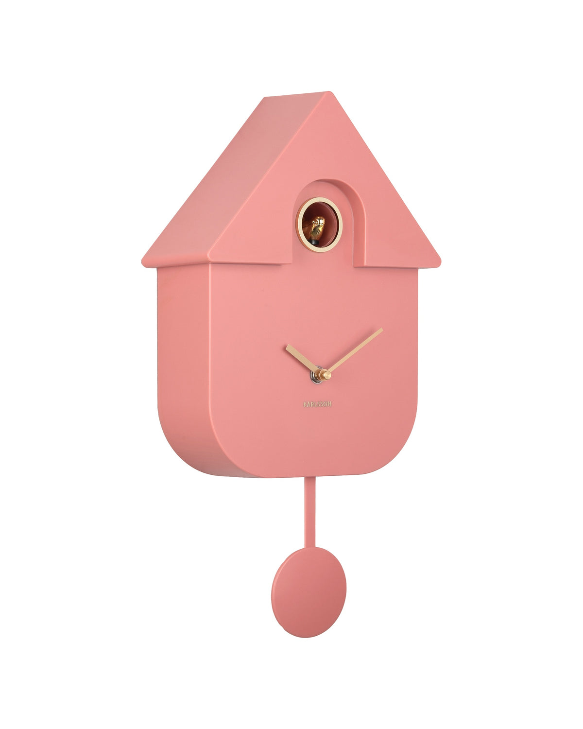 Karlsson koekoeksklok Modern Cuckoo Oro, roze, schuin aanzicht