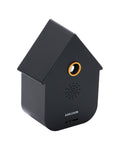Karlsson vogelhuisje met geluid (soundbox) Modern Cuckoo, zwart, schuin vooraanzicht