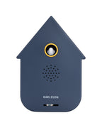 Karlsson vogelhuisje met geluid (soundbox) Modern Cuckoo, blauw, vooraanzicht