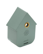 Karlsson vogelhuisje met geluid (soundbox) Modern Cuckoo, groen, schuin vooraanzicht