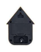 Karlsson vogelhuisje met geluid (soundbox) Modern Cuckoo, licht hout, achterkant met batterijvak en volumeknop