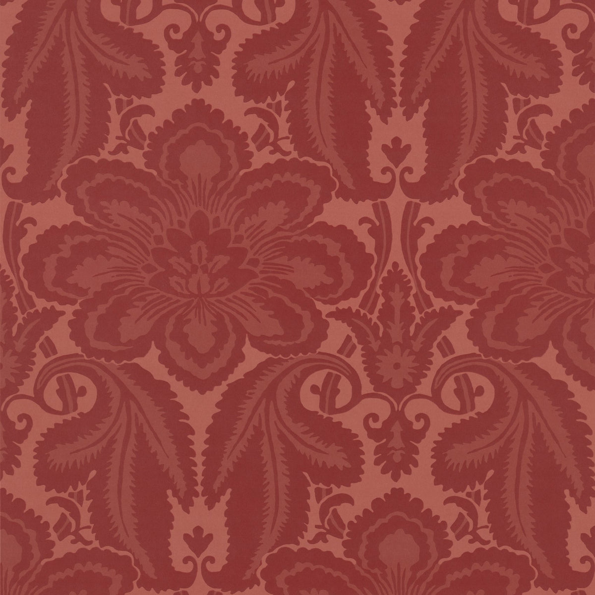 Little Greene Albemarle 1760 Flame behang sfeerbeeld