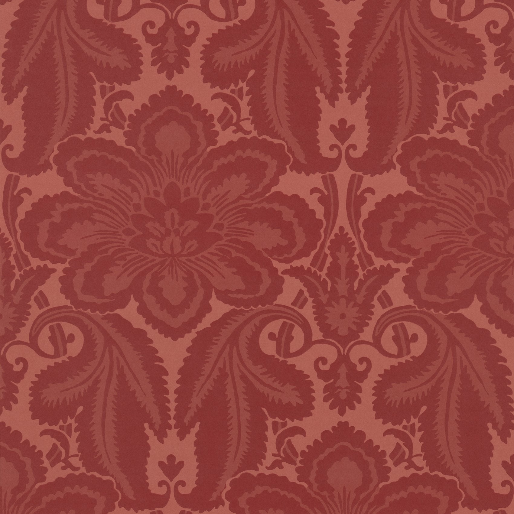 Little Greene Albemarle 1760 Flame behang sfeerbeeld
