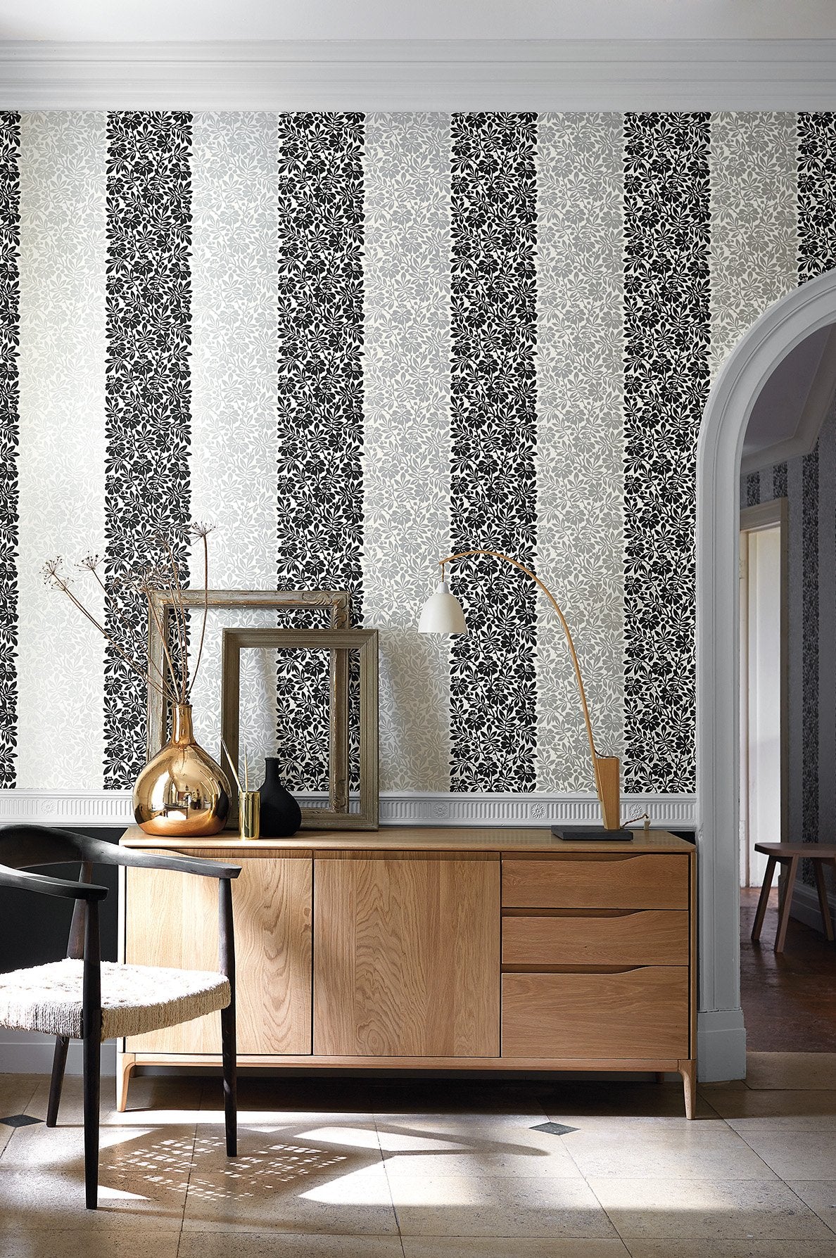 Little Greene Carlisle Street Metal behang sfeerbeeld