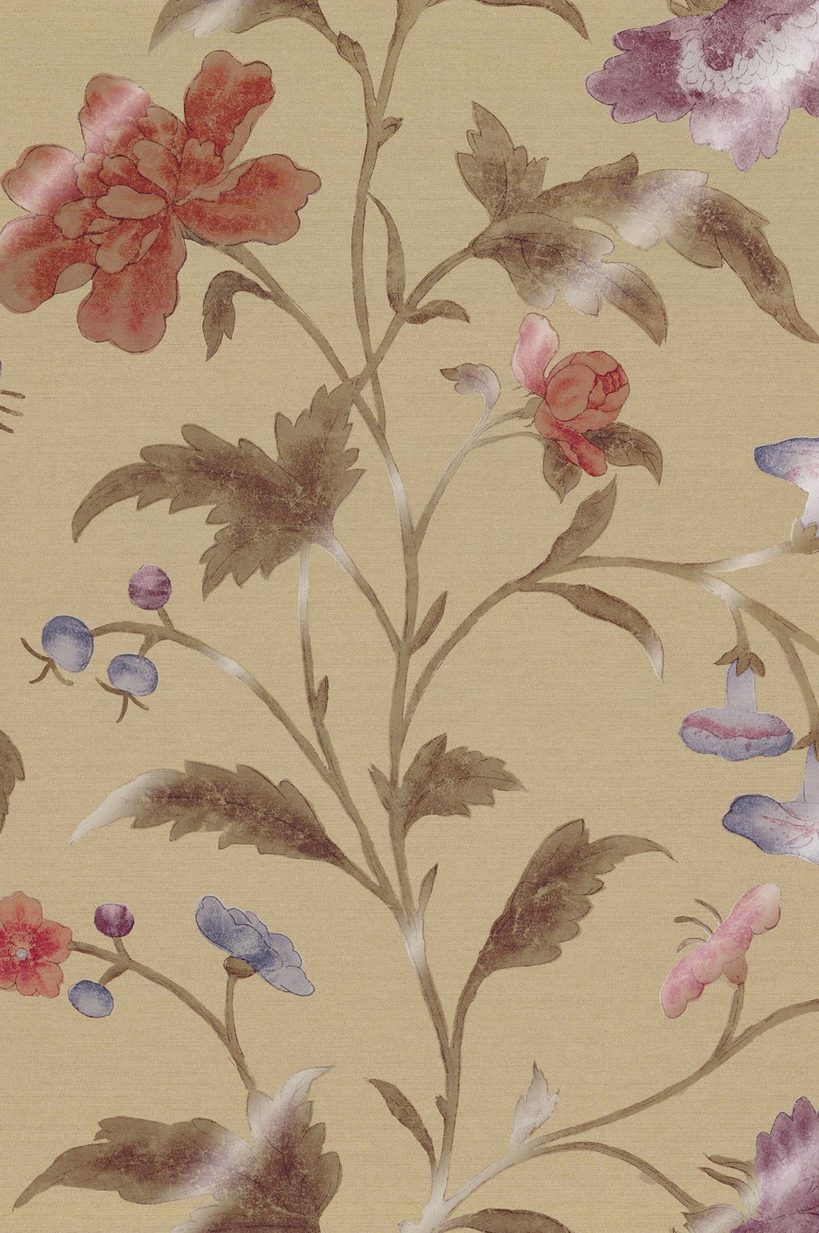 Little Greene China Rose Bronze behang