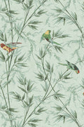 Little Greene Great Ormond St. 1890 Verditure behang staal