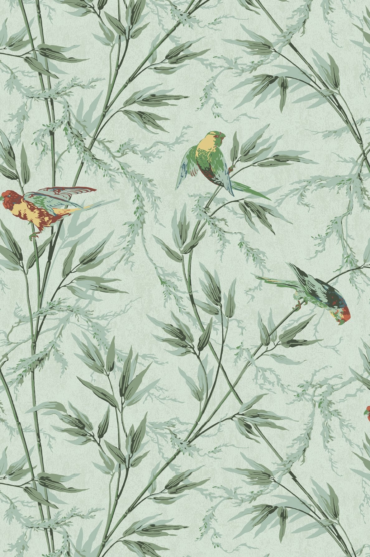 Little Greene Great Ormond St. 1890 Verditure behang staal