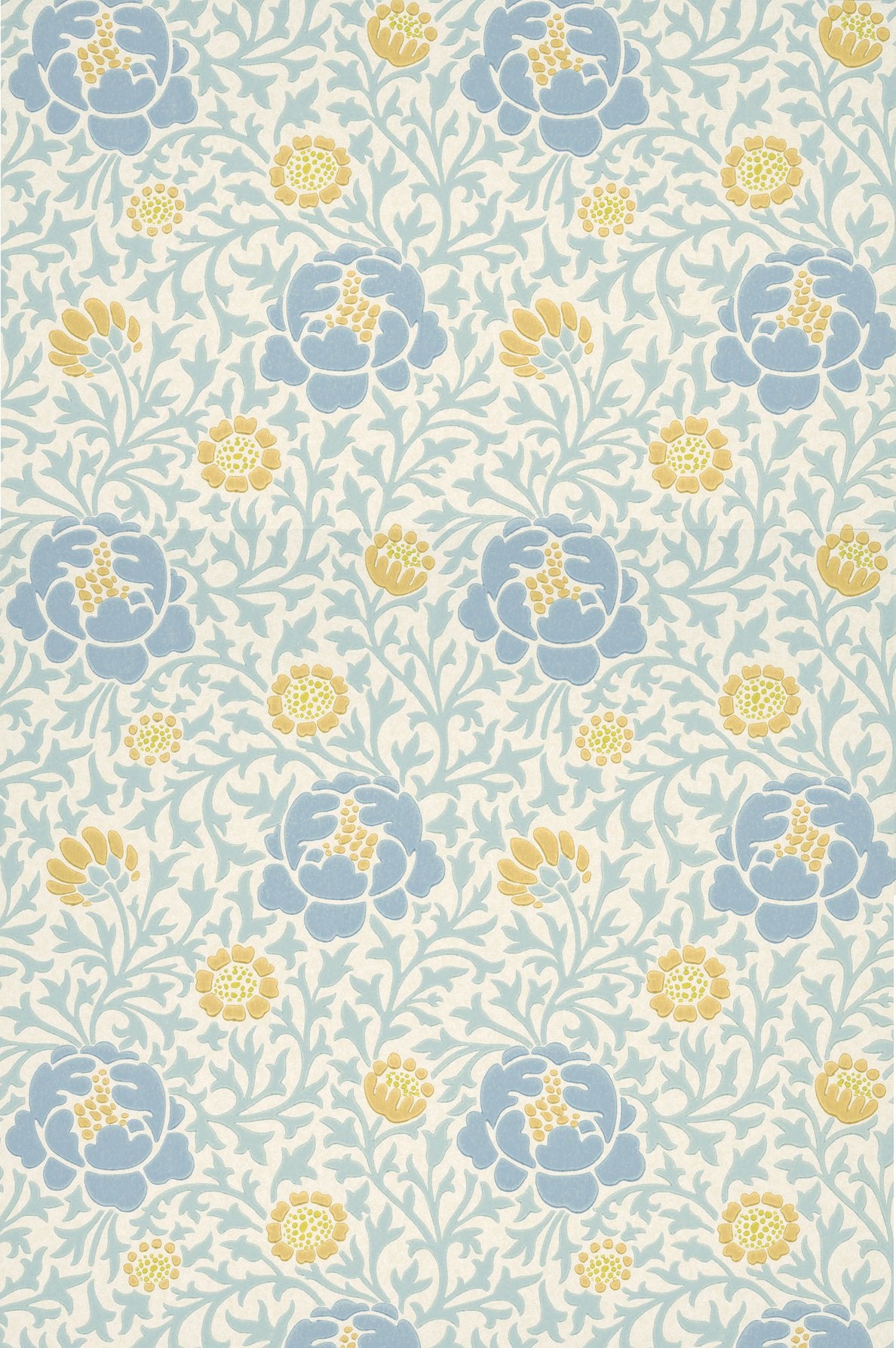 Little Greene Lansdown Walk Marigold behang staal