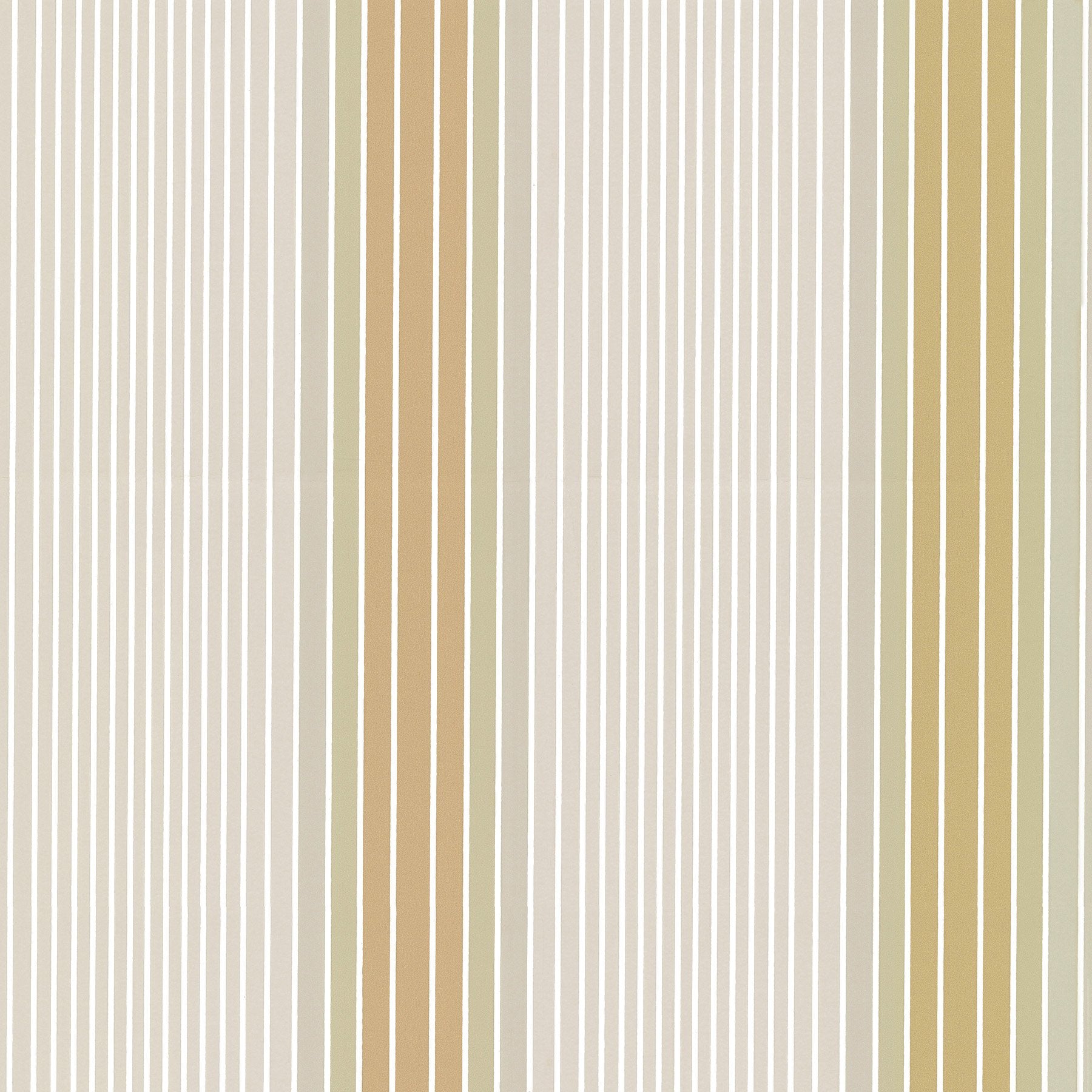 Little Greene Ombré Stripe 1956 Lichen/Doric behang sfeerbeeld