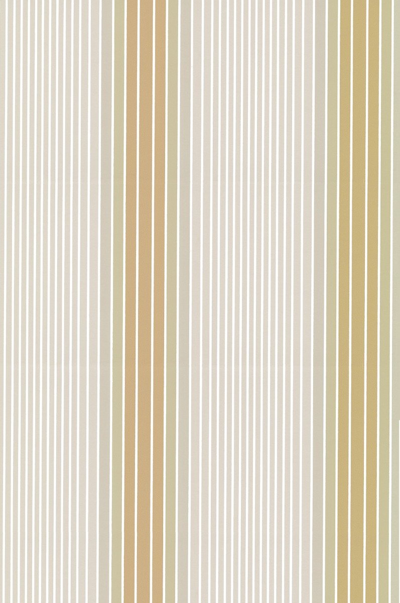 Little Greene Ombré Stripe 1956 Lichen/Doric behang sfeerbeeld