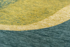 Close-up van het dessin van het Louis de Poortere Craft Marble 2062 Larch vloerkleed