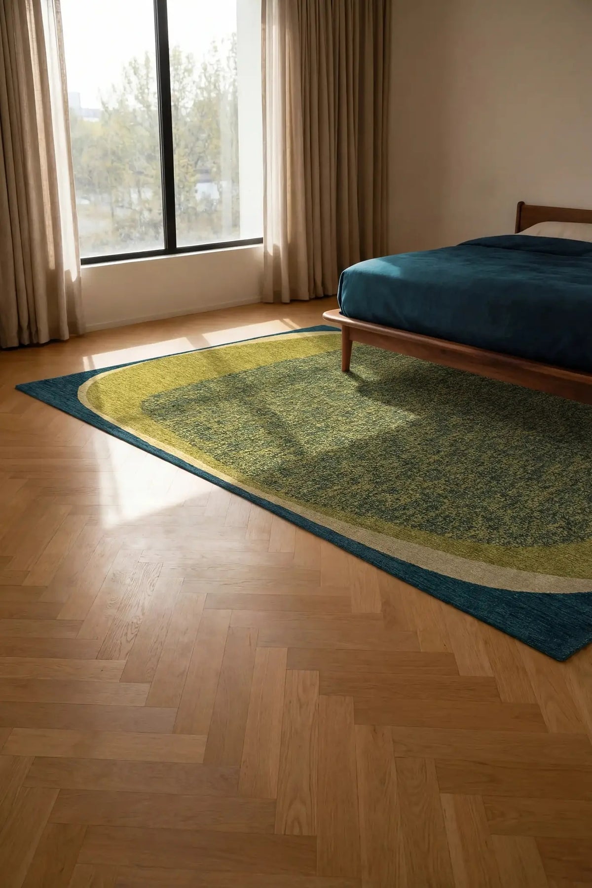 Louis de Poortere Craft Marble 2062 Larch vloerkleed in interieur