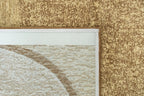 Close-up van het dessin van het Louis de Poortere Craft Marble 2063 Oak vloerkleed