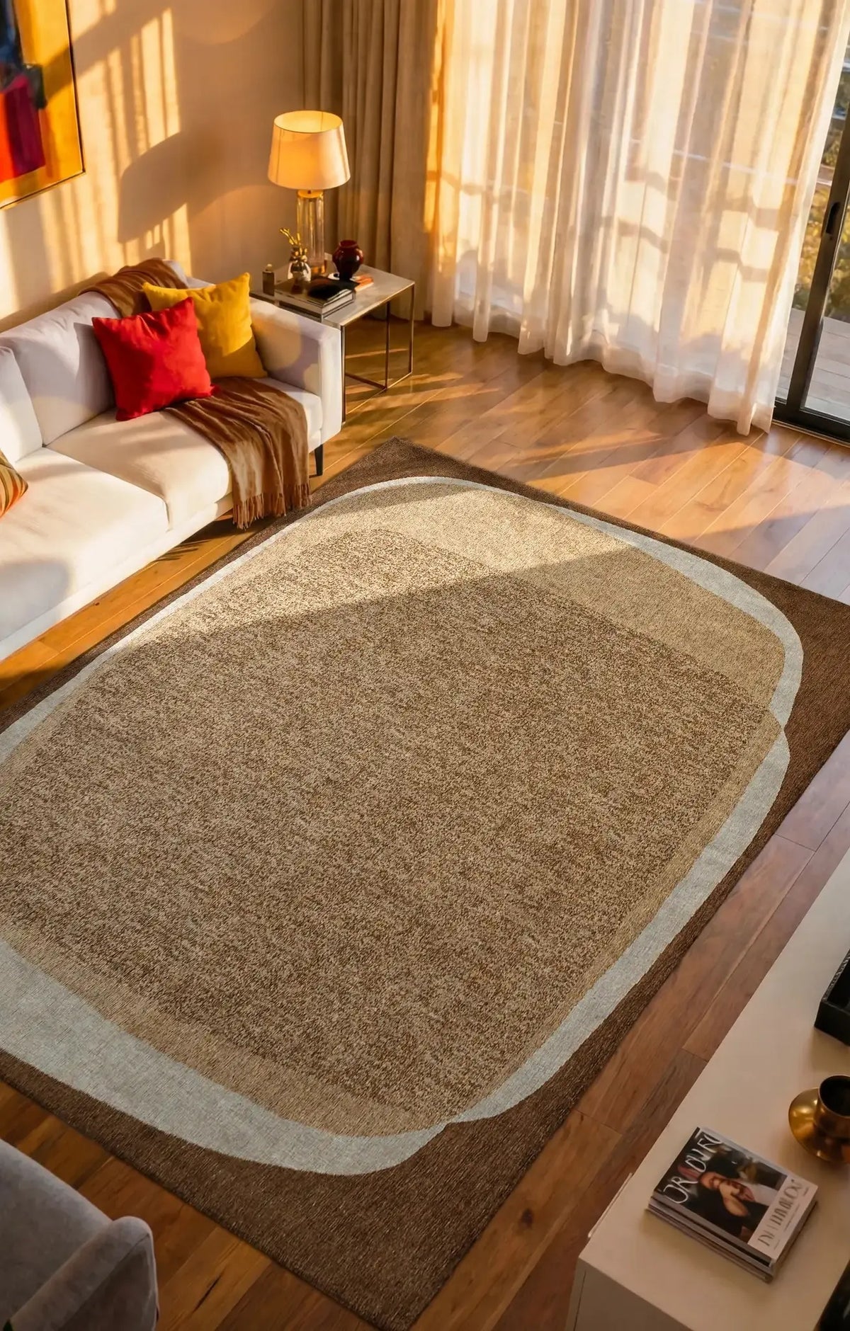 Louis de Poortere Craft Marble 2063 Oak vloerkleed in interieur
