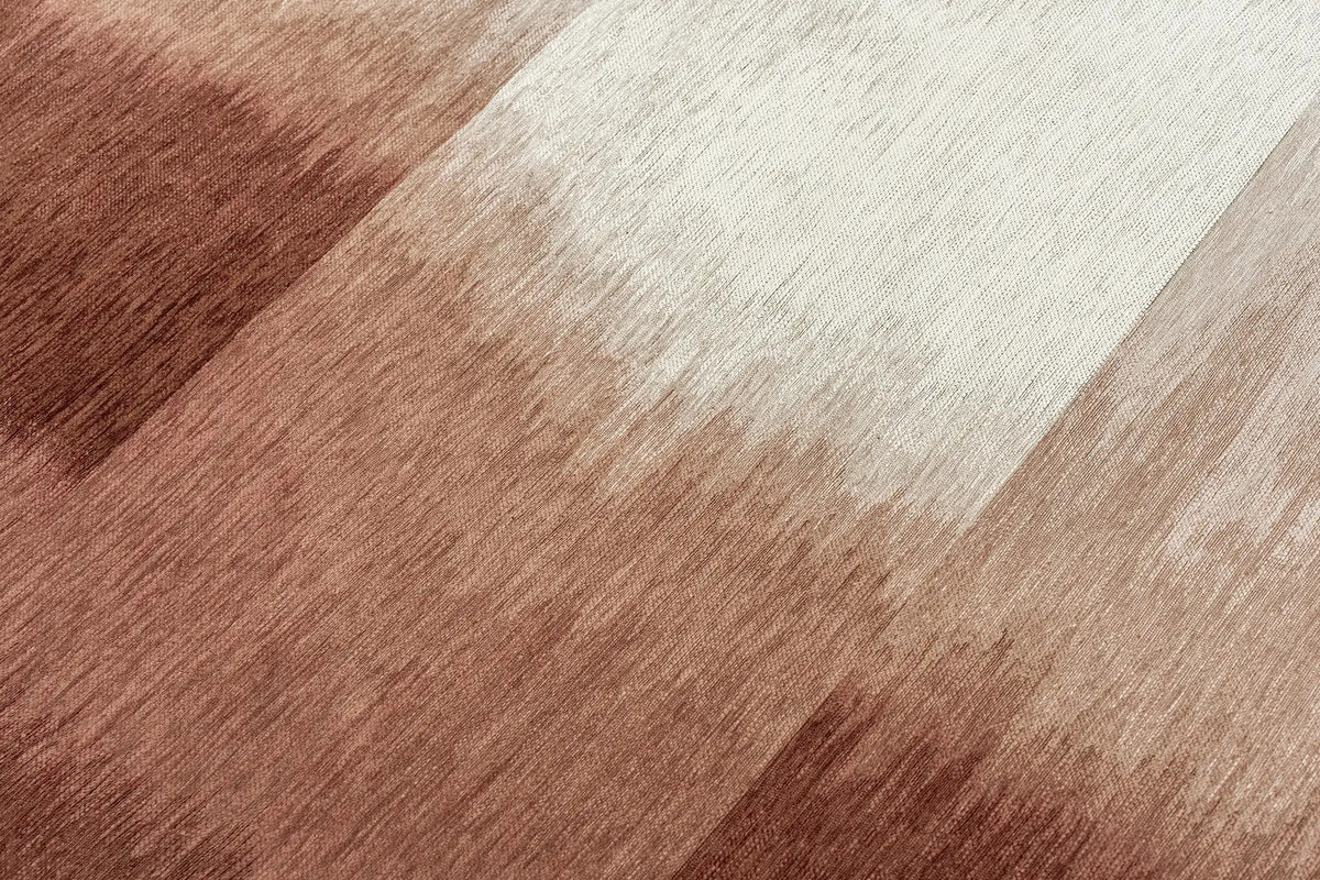 Close-up van het dessin van het Louis de Poortere Meditation Sendai 2072 Rosebud vloerkleed