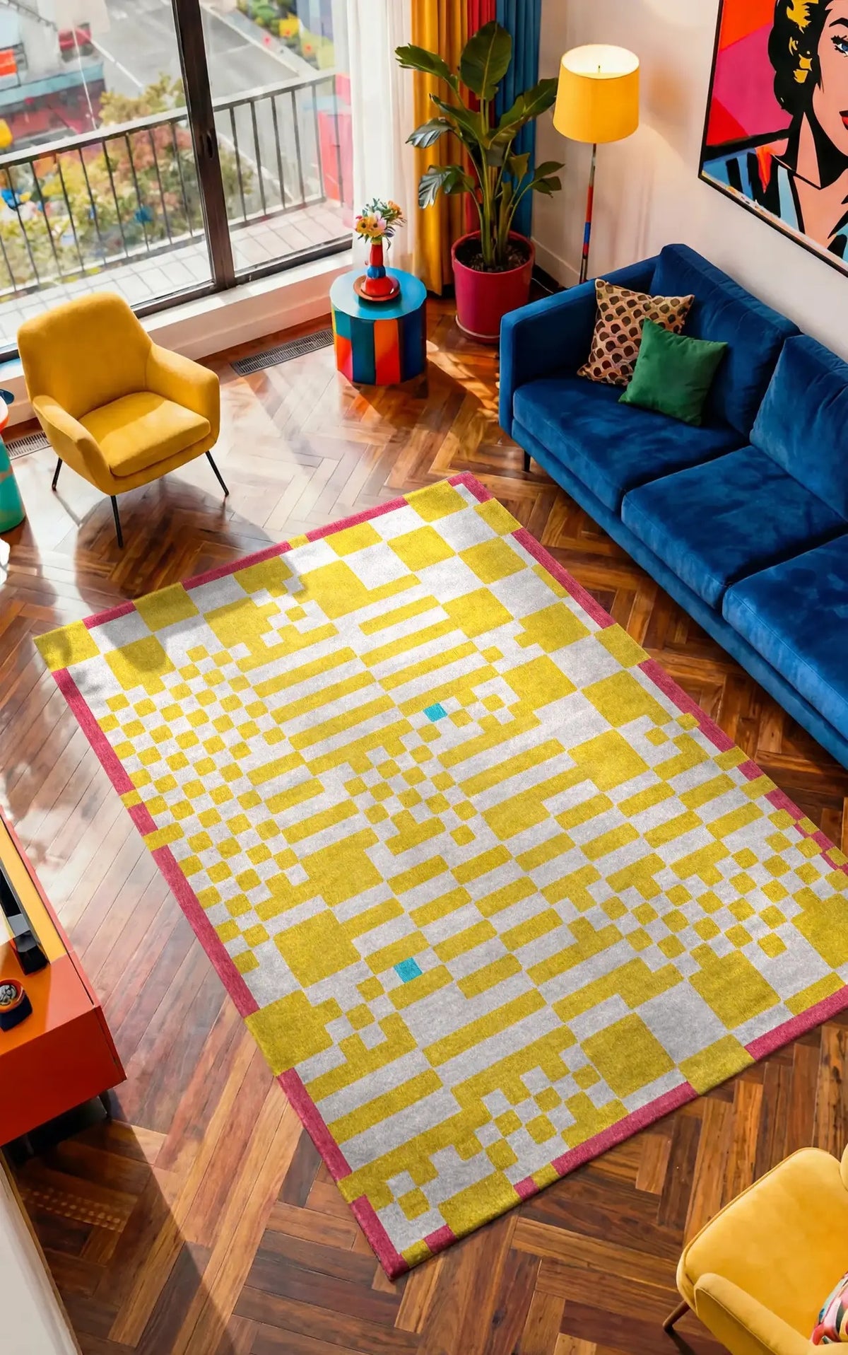 Louis de Poortere Craft Chess 2074 Cupcake vloerkleed in interieur