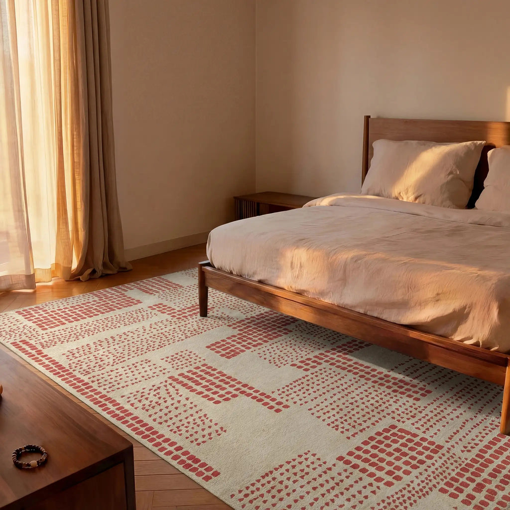 Louis de Poortere Craft Zen Garden 2078 Grenadine vloerkleed in interieur