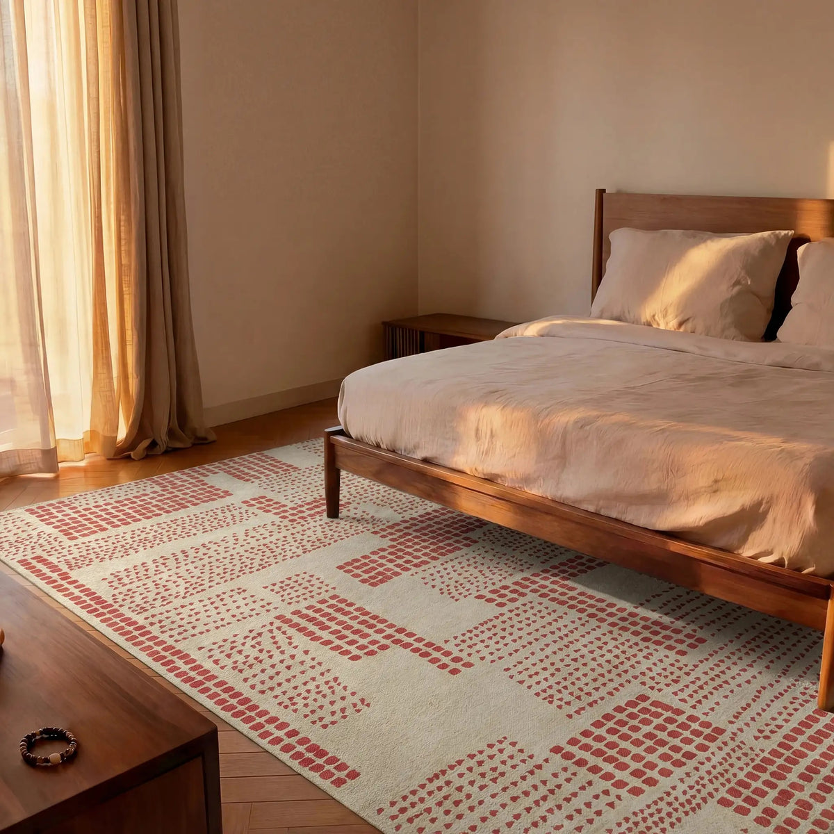 Louis de Poortere Craft Zen Garden 2078 Grenadine vloerkleed in interieur