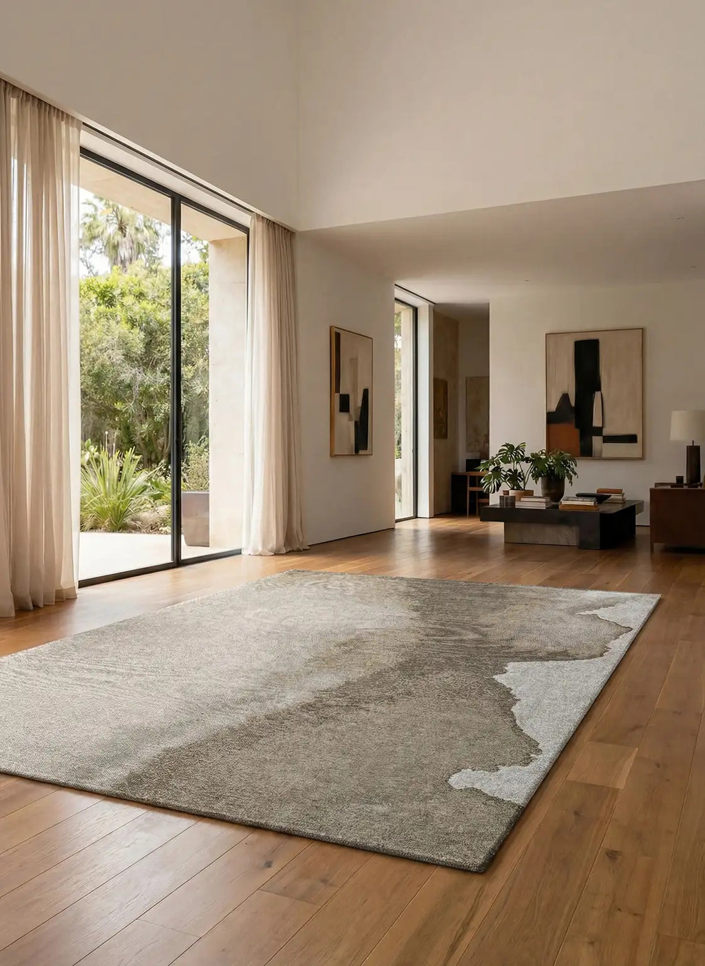 Louis de Poortere Meditation Lagoon 2082 Beach vloerkleed in interieur