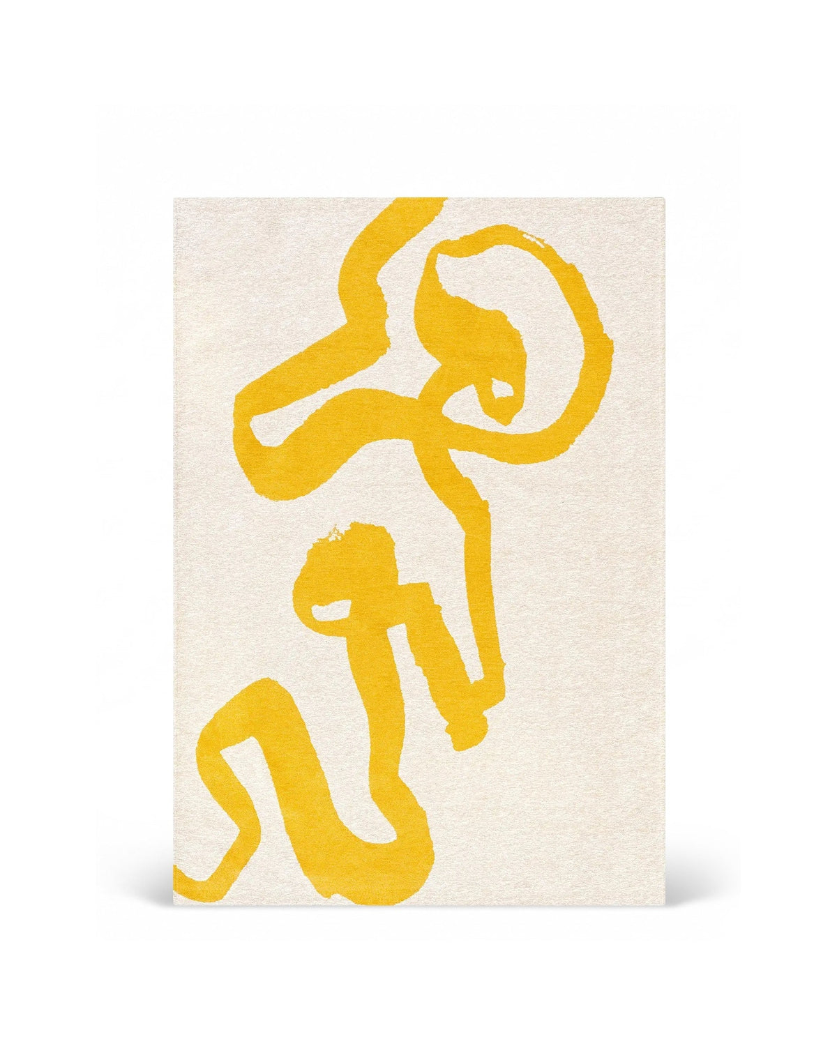 Louis de Poortere Craft Ribbon 2084 Pure Yellow vloerkleed
