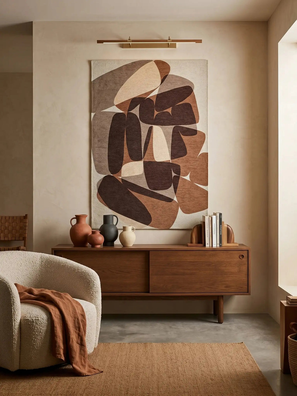 Louis de Poortere Gallery Stones 2087 Cookie vloerkleed in interieur