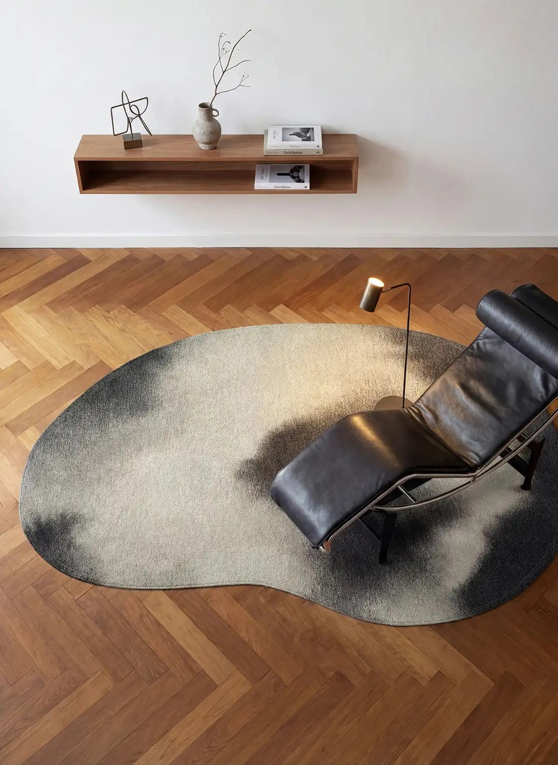 Louis de Poortere Meditation Aquarelle 2091 Rain vloerkleed in interieur
