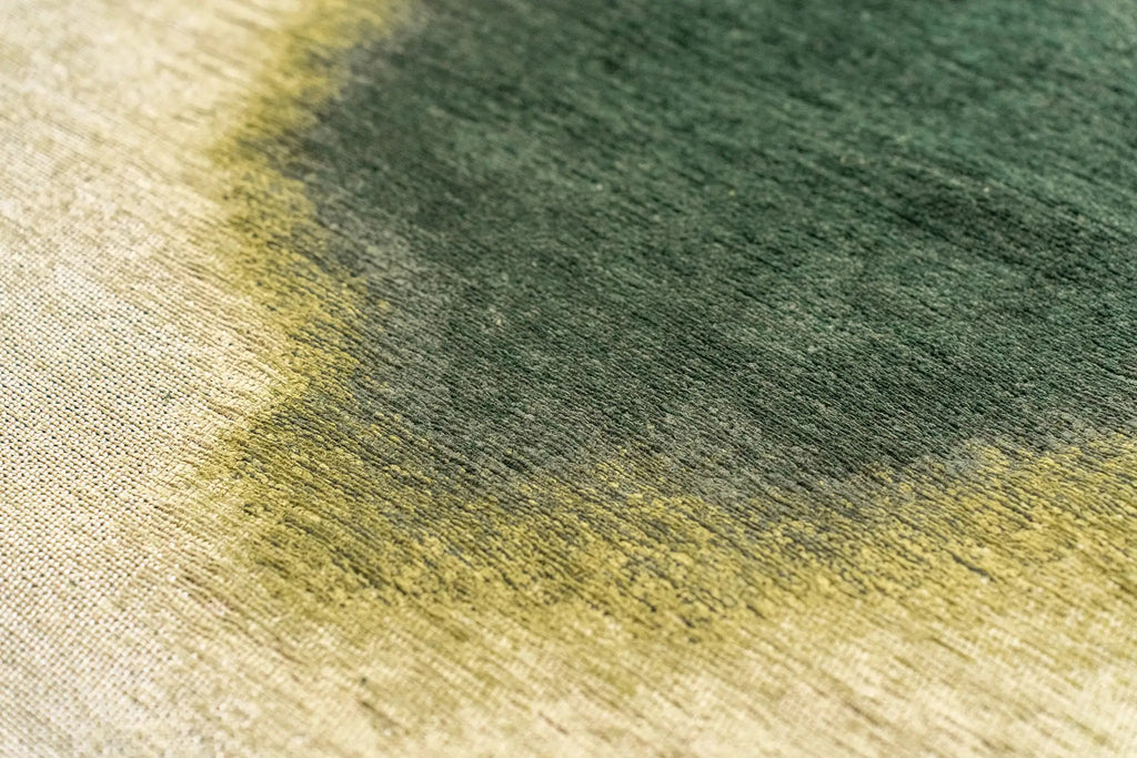 Close-up van het dessin van het Louis de Poortere Meditation Aquarelle 2092 Leaf vloerkleed